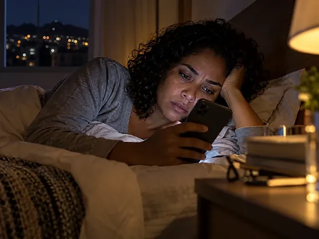 Celular com mensagens de cobrança enviadas de madrugada