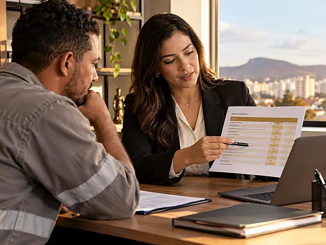 Tabela com as verbas da demissão sem justa causa por tempo de empresa