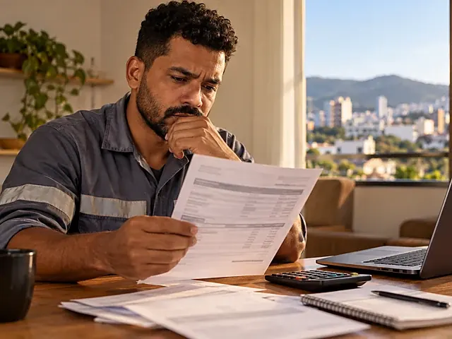 Contracheque com desconto de empréstimo consignado