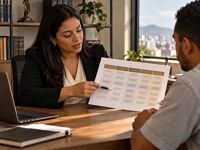 Tabela impressa comparando os tipos de rescisão do contrato de trabalho